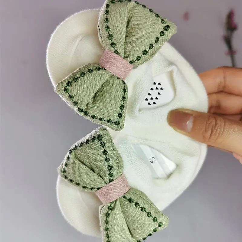 Spring Korean Fashion Cute Bow 3D Cartoon Dolls Toddler Socks Soft Cotton Fancy Non-slip Baby Floor Socks