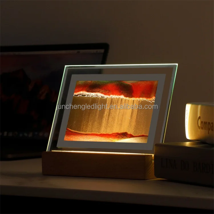 USB Novelty 3D Night night light motion Hourglass