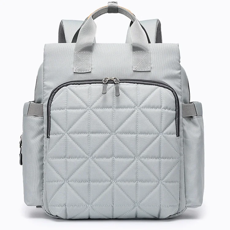 Innovative Large Capacity Waterproof Portable Baby Geometric Patterns Diaper Bag