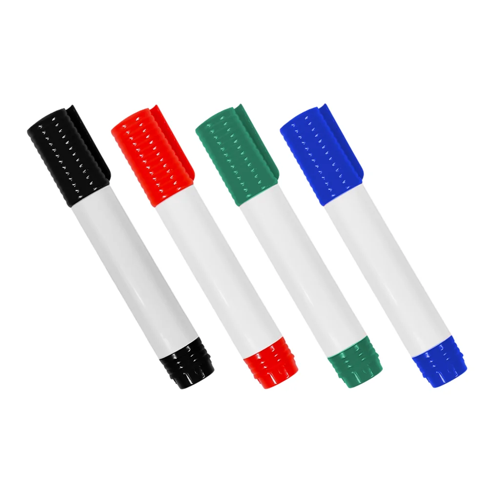 Customized Colorful Erasable Magnetic Markers Refill Ink Whiteboard Marker Pen With Eraser For School and Office