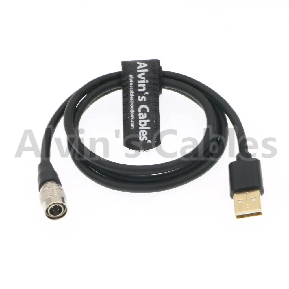 
Hirose 4 Pin Male to USB Total Station Data Cable for Sokkia Topcon W8 W7 Length 