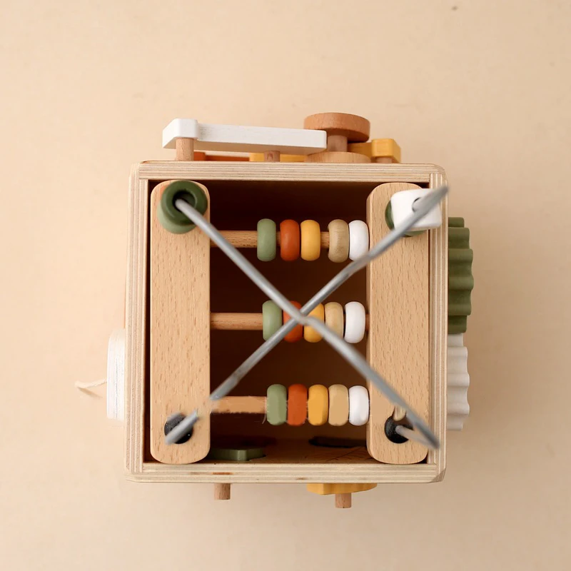 YT Cute Pattern wooden Colorful building blocks Large kids stacking blocks Basswood made rainbow blocks