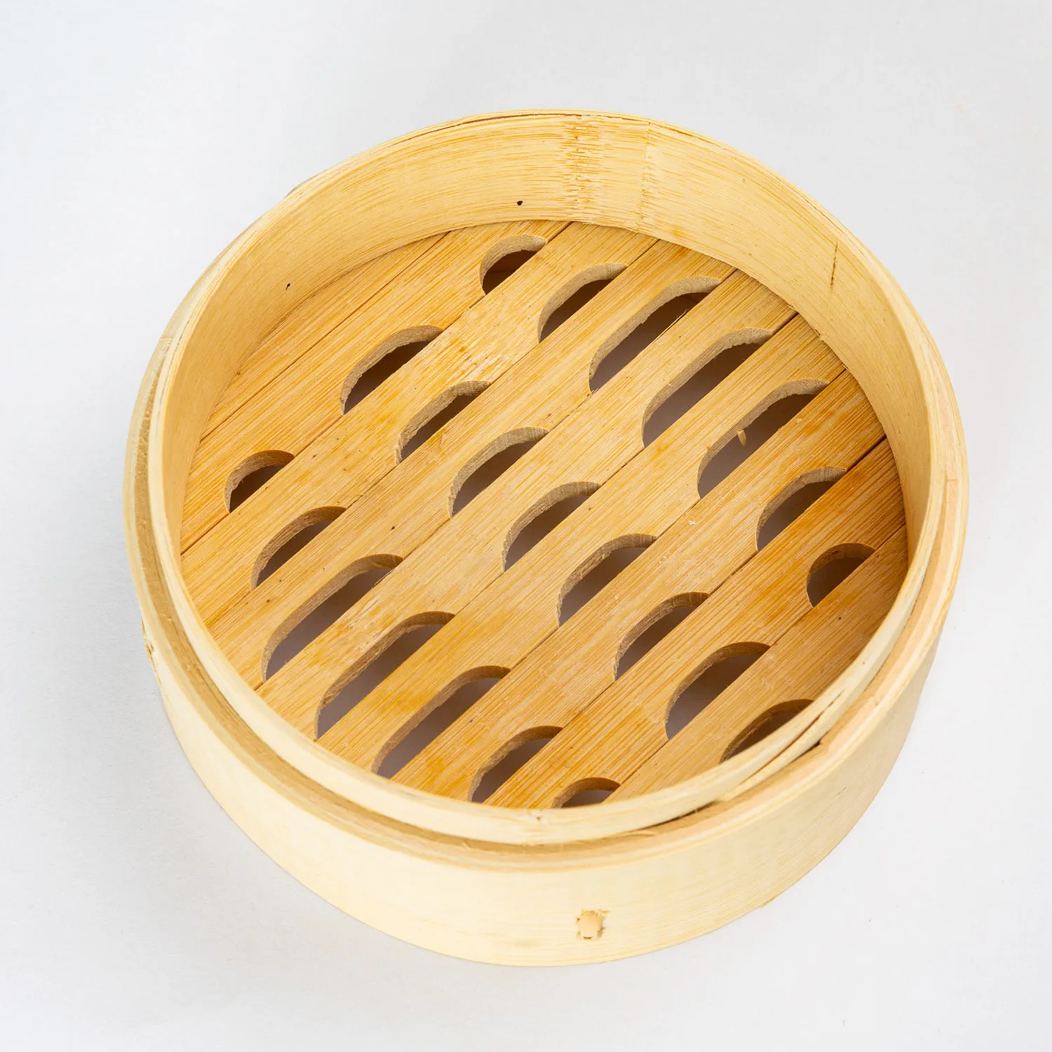 Eco-Friendly 7-inch Bamboo 2-Tier Steamer - Perfect for Cooking Dumplings, Rice, & More