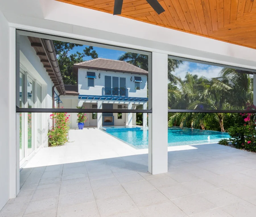 retractable electric roller insect automatic mosquito fly door screen