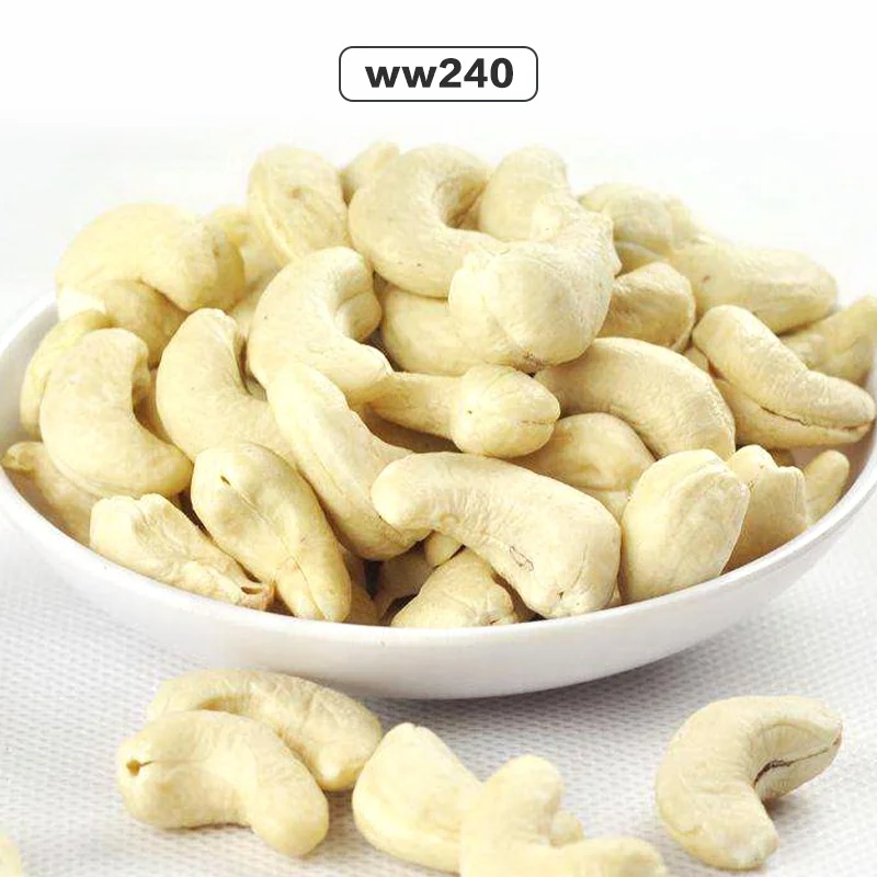 Cashew raw materials for roasted cashew snacks customize flavor competitive price w240 w320 w450 for sale