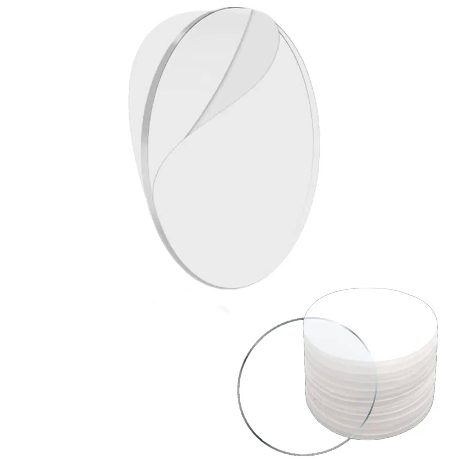Transparent acrylic Traceless sticker perforation-free square nano film moisture-proof washer