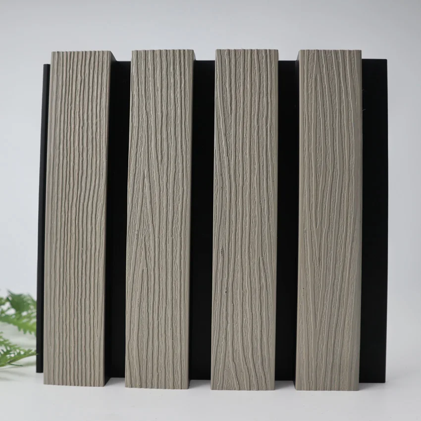 2024 Modern WPC Exterior Outdoor Decorative composite wall panel Design ceiling panel Wooden Siding Board Building House