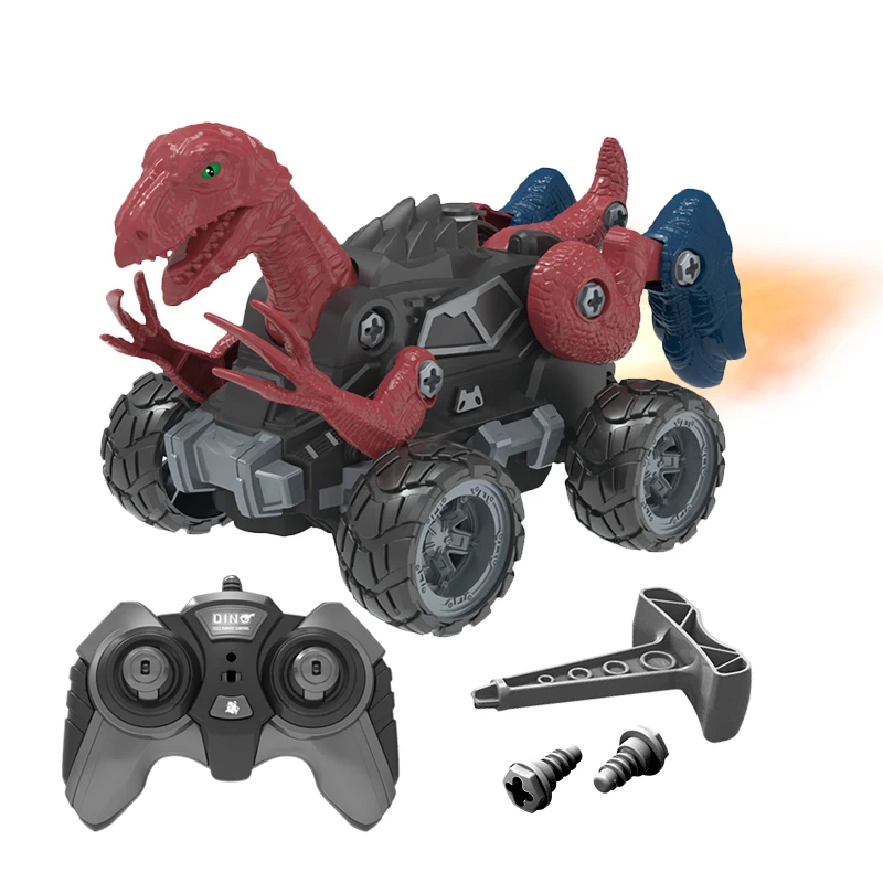 Hot Sale Radio Control Toys Rc Car 4Wd Off-Road Vehicle Disassembly Tool Suit Dinosaur Remote Control Racing Car For Boys