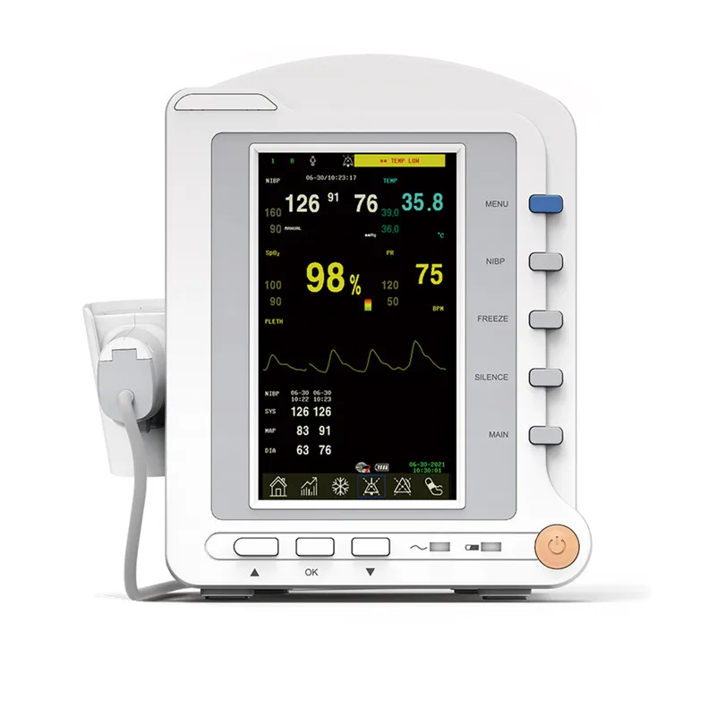 CONTEC CMS5200 с термометром аптечка первой помощи портативный NIBP SPO2 PR TEMP монитор жизненно важных функций для пациента de paciente