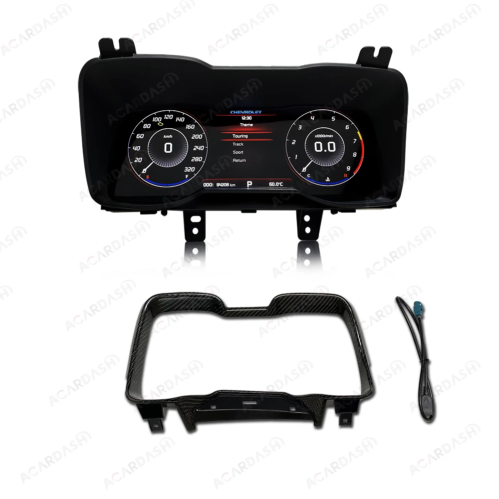 Acardash Camaro Screen for Gen 5th LCD Dashboard Digital Dash Gauges Speedometer Instrument Panel Digital Cluster For