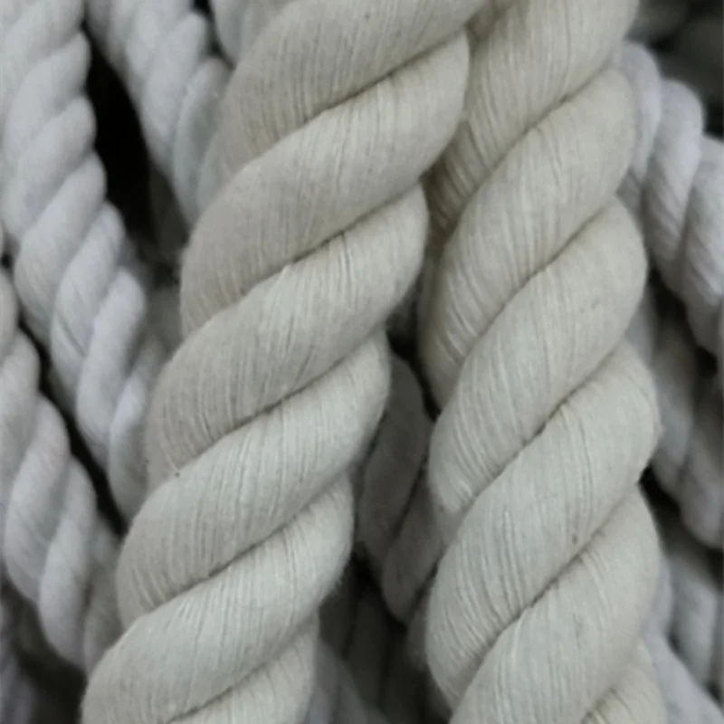1inch 25mm Twisted Cotton Rope Natural Thick White Rope for Nautical sale