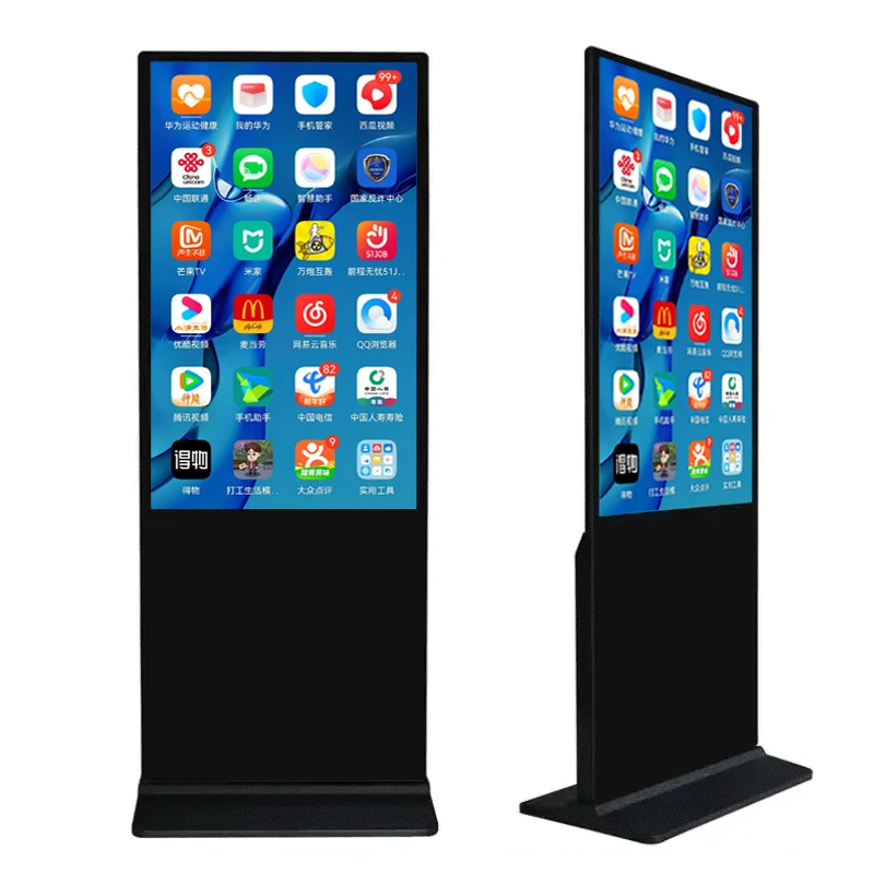 43/55/65 inch vertical floor standing advertising machine touch LCD display video network HD player Digital signage