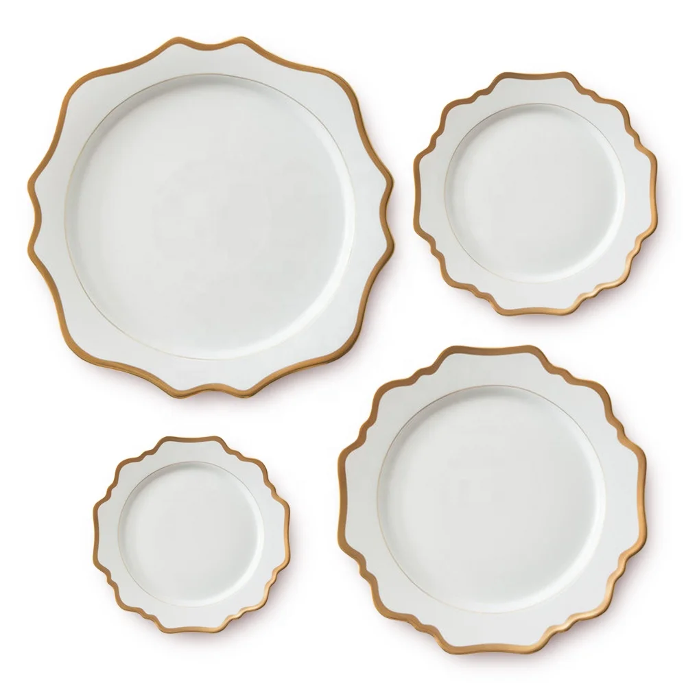 Dinner Plate Sets Porcelain Dinnerware Sets Ceramic Plates For Wedding