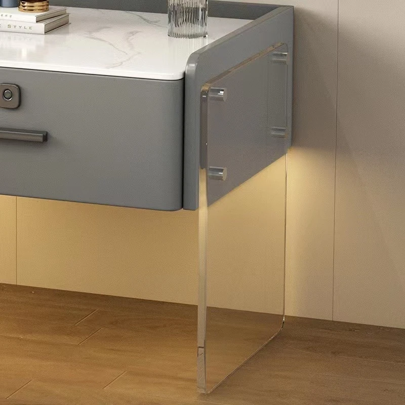 Upgrade Your Bedroom with the 2023 Hot Sale Smart Home Furniture Music Bedside Table with Finger Print Lock