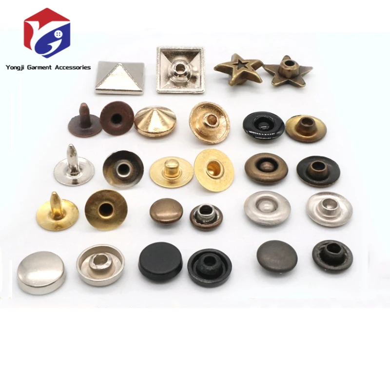 Snap Fasteners  Rivets  Grommets Binding Screws Snap Buttons Press Studs kit with  Fixing Tools for Thin Leather Jacket