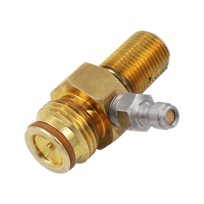 New Universal Replacement CO2 Pin Valve for C02 Paintball Tanks Cylinders with 8mm male quick adapter