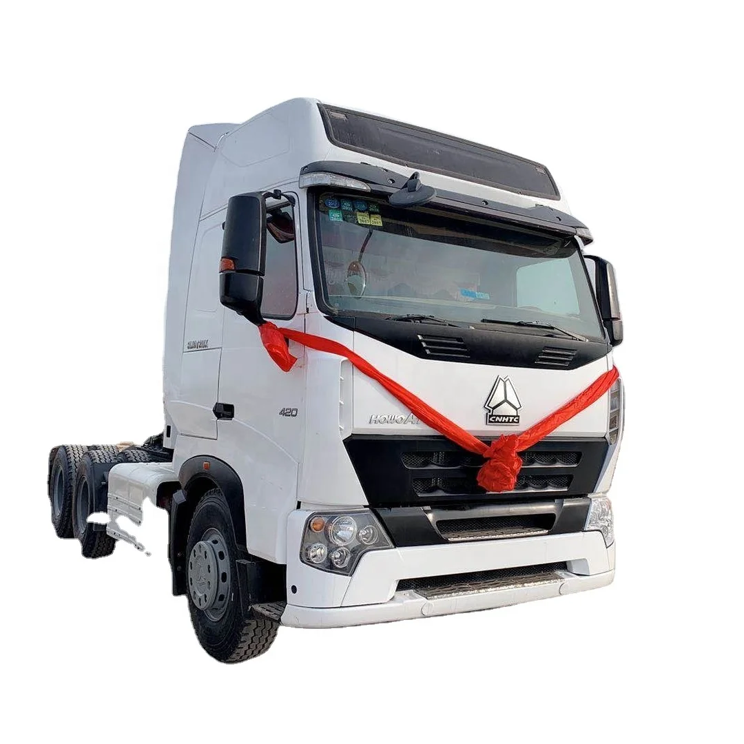 Подержанный тракторный Грузовик Sinotruk HOWO A7 тягач с прицепом б/у высокое качество 6x4 тракторные грузовики для продажи