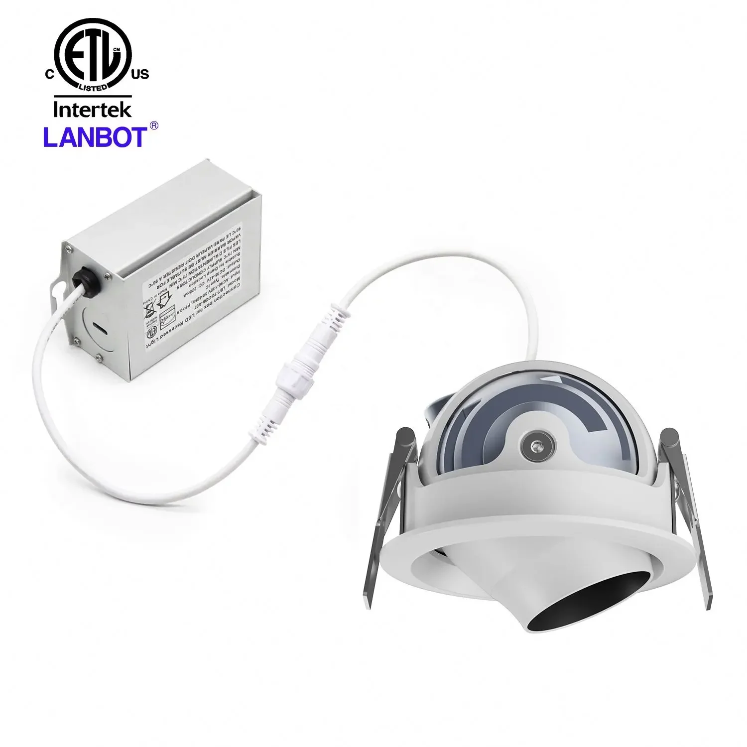 New products 2024 unique recessed ceiling spots lamp light black led downlight 3 inch 10W Cutout 75cm ETL