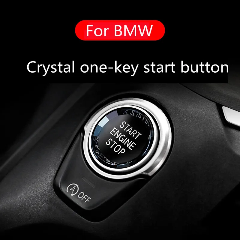 Suitable for BMW E chassis series black diamond crystal start ignition button