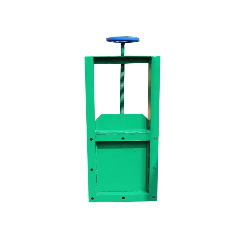 Factory supply square type knife manual gate valve,flapper gate valve for sale