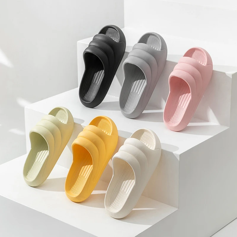 New Popular Beach Leisure Sublimation Slides Slipper Ladies Customize Women Arch Support EVA Cloud Slippers Shower Sandals