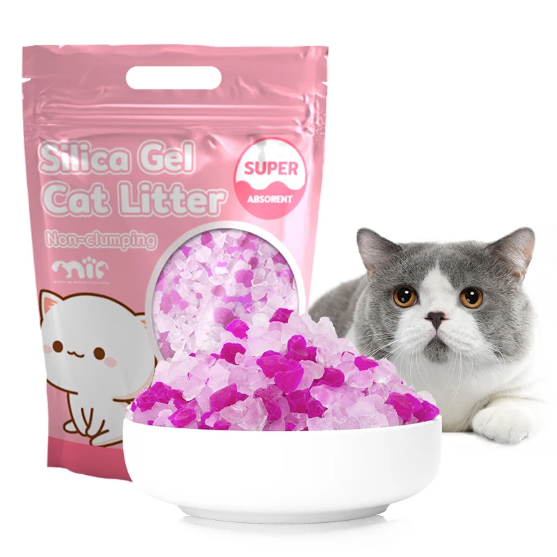 Best-Selling Cat Litter Sand Wholesale OEM Dust-Free Silica Gel Cat Litter Crystal