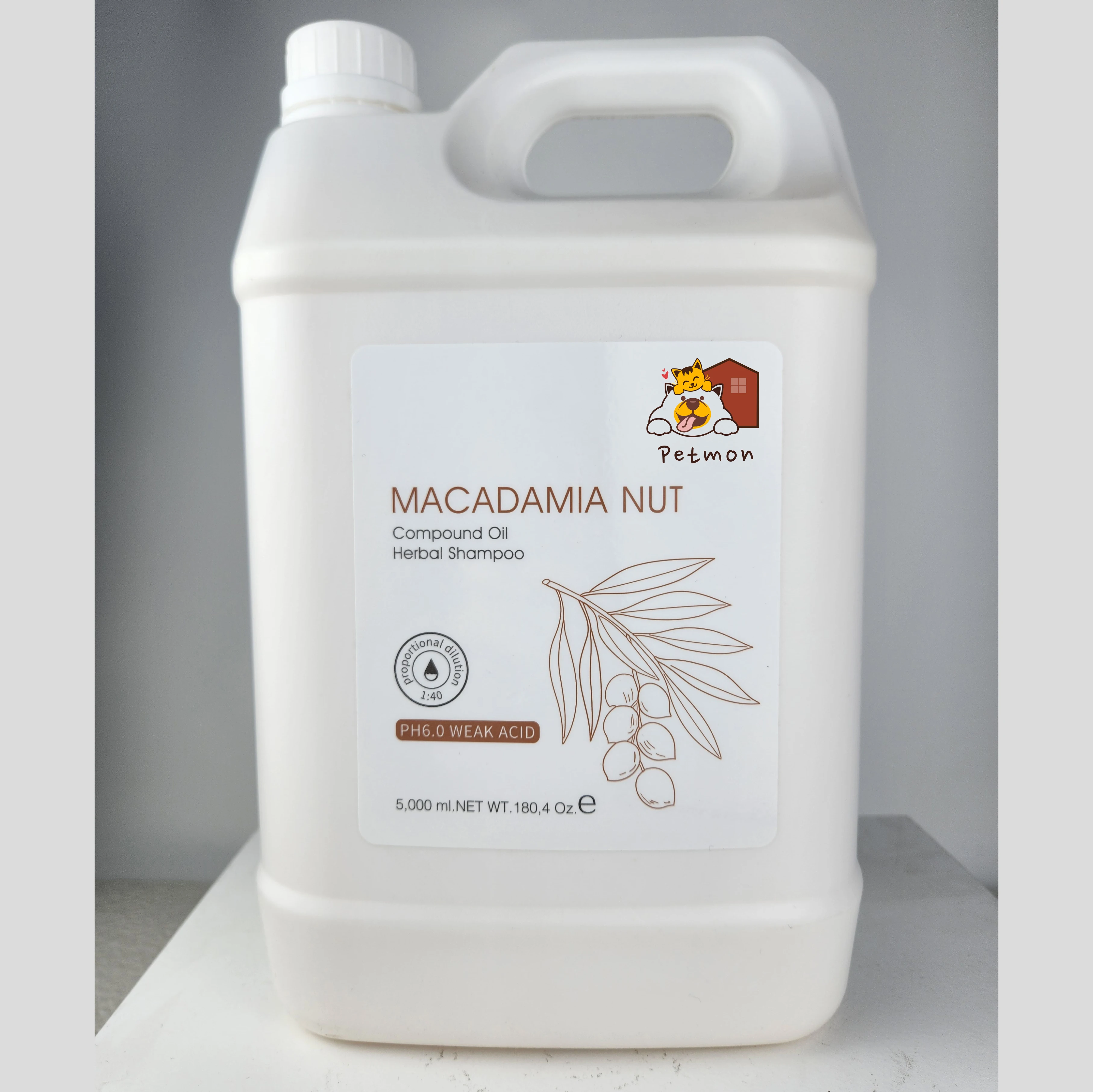 Factory Wholesale 5L Large Pet Dog Shampoo 100% Organic Plant Essential Oil Customize AvailableDog Shampoo Pet Cleaning Shampoos