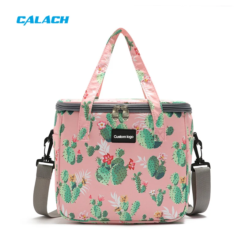 6 can cooler bag waterproof fashion insulated picnic cooler tote lunch bag for women work portable