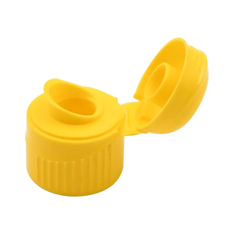 Custom Color 28/410 Flip Top Caps Lids with Pour spout with Silicone valve for liquid,Sauce,Wine,Honey and oil bottles