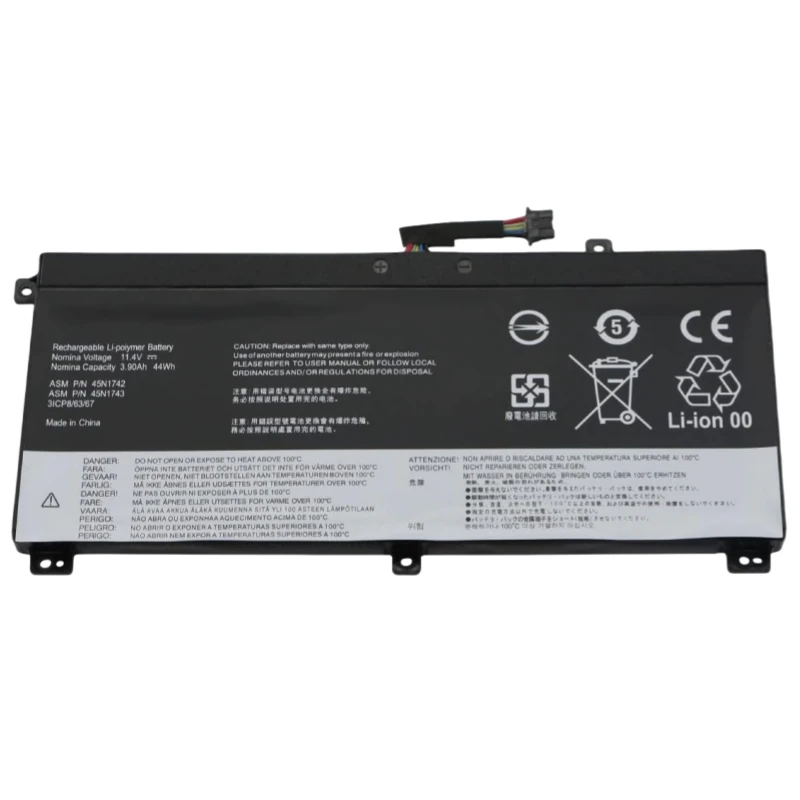 China Digital Batteries 45N1742 11.4V 44Wh Notebook Battery For Lenovo ThinkPad T550 T560 W550S Series Battery Lithium 45N1741