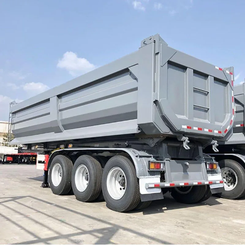 Hot Sale 3 Axle U Type End Dump Trailer Tipping Semi Dumper Trailer Rear Tipper Trailer For Sand Coal In Africa