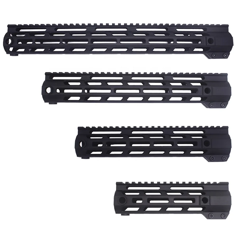 AR15 free float mlok handguard 7 9 10 12 13 15 дюймов со стальной цилиндрической гайкой для m4 винтовки ar тактические охотничьи