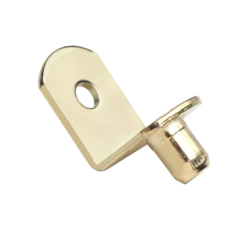 Wholesale L-Shaped Metal Cabinet Shelf Clips Concealed Shelf Pins Support With 6Mm Furniture Bookshelf Closet Kitchen