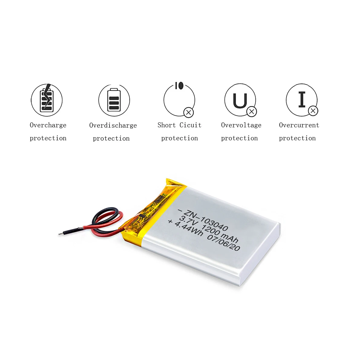 3.7V 80Mah  600Mah 1200Mah Li-Ion Lithium Polymer Battery Cells 2S 4S 6S 5000Mah 10000Mah 20000Mah Thin Lipo Battery