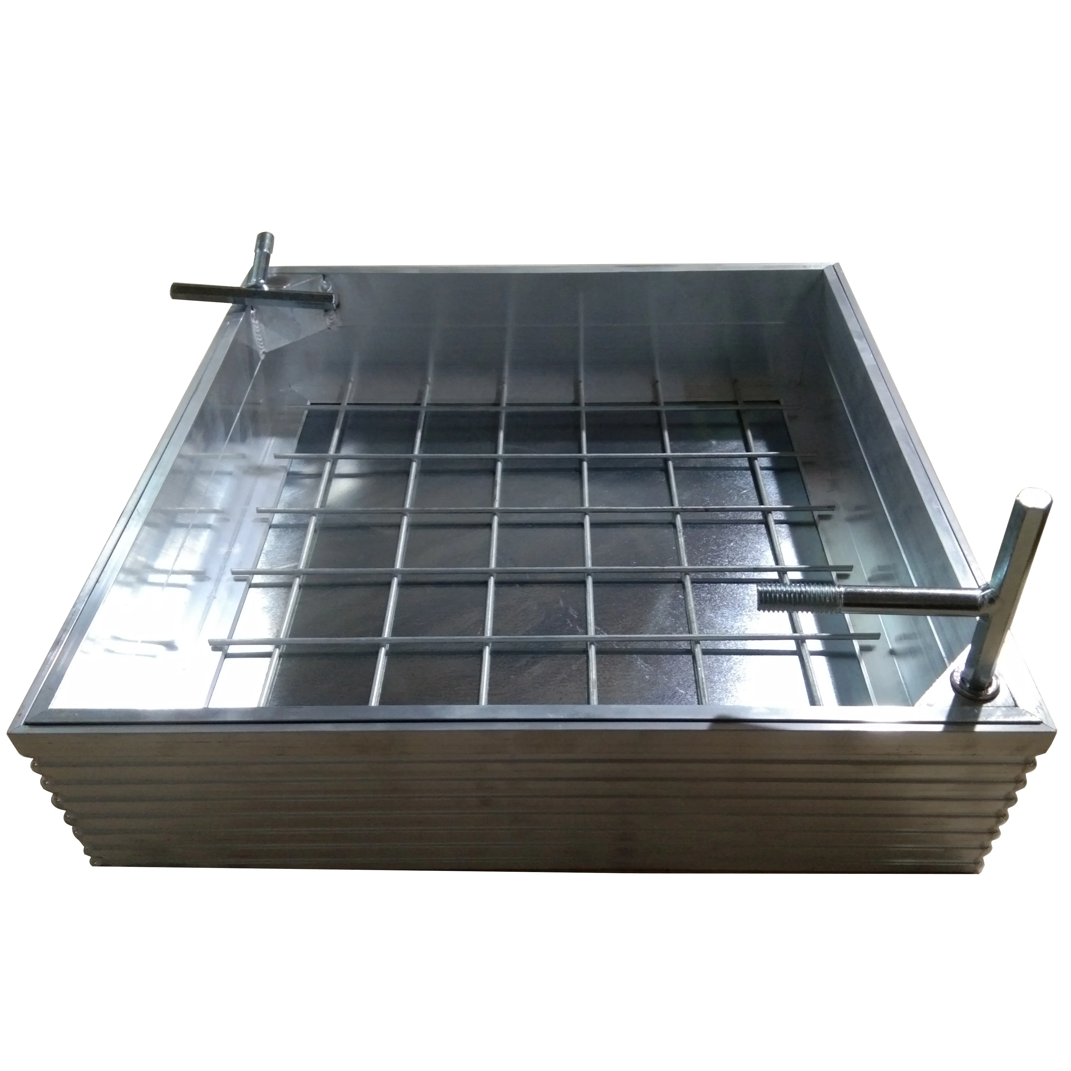 aluminium manhole cover with triple  seal EPDM rubber seal anti gas odour and waterproof with lifting key
