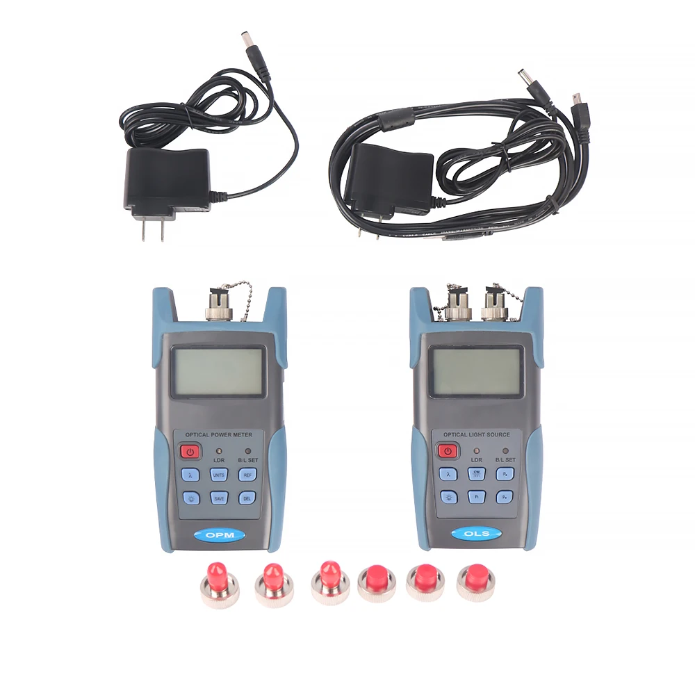 FCST210407 Deluxe Quad Optical Loss Fiber Optic Test Toolkits For FTTH FTTX Telecom Network Repair And Accepting