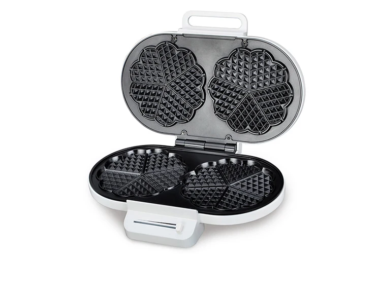Two Slices Round Electric Waffle Machine for Home Use Automatic With Optional Plate