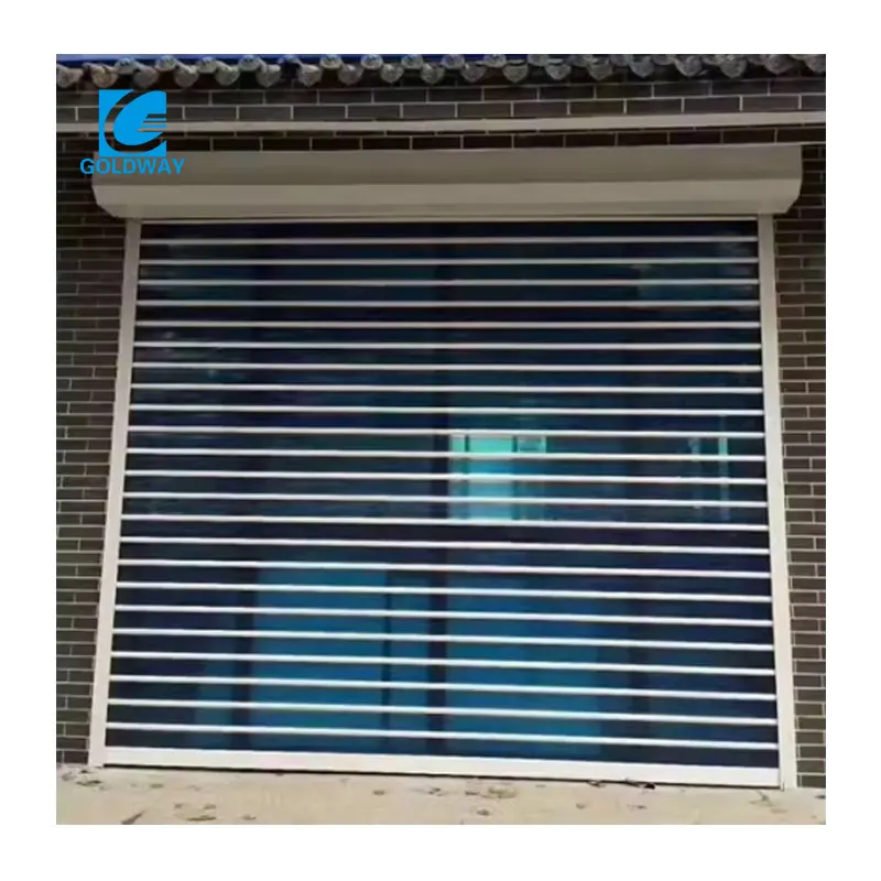 Transparent Polycarbonate Crystal Roller Shutter Door Automatic Interior Door for Mall