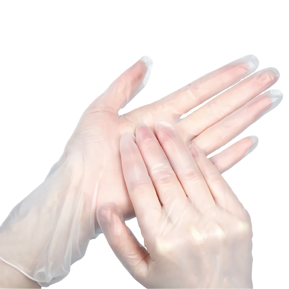 China wholesale CE waterproof factory machine PVC gloves large vinyl gloves with CCOSOM