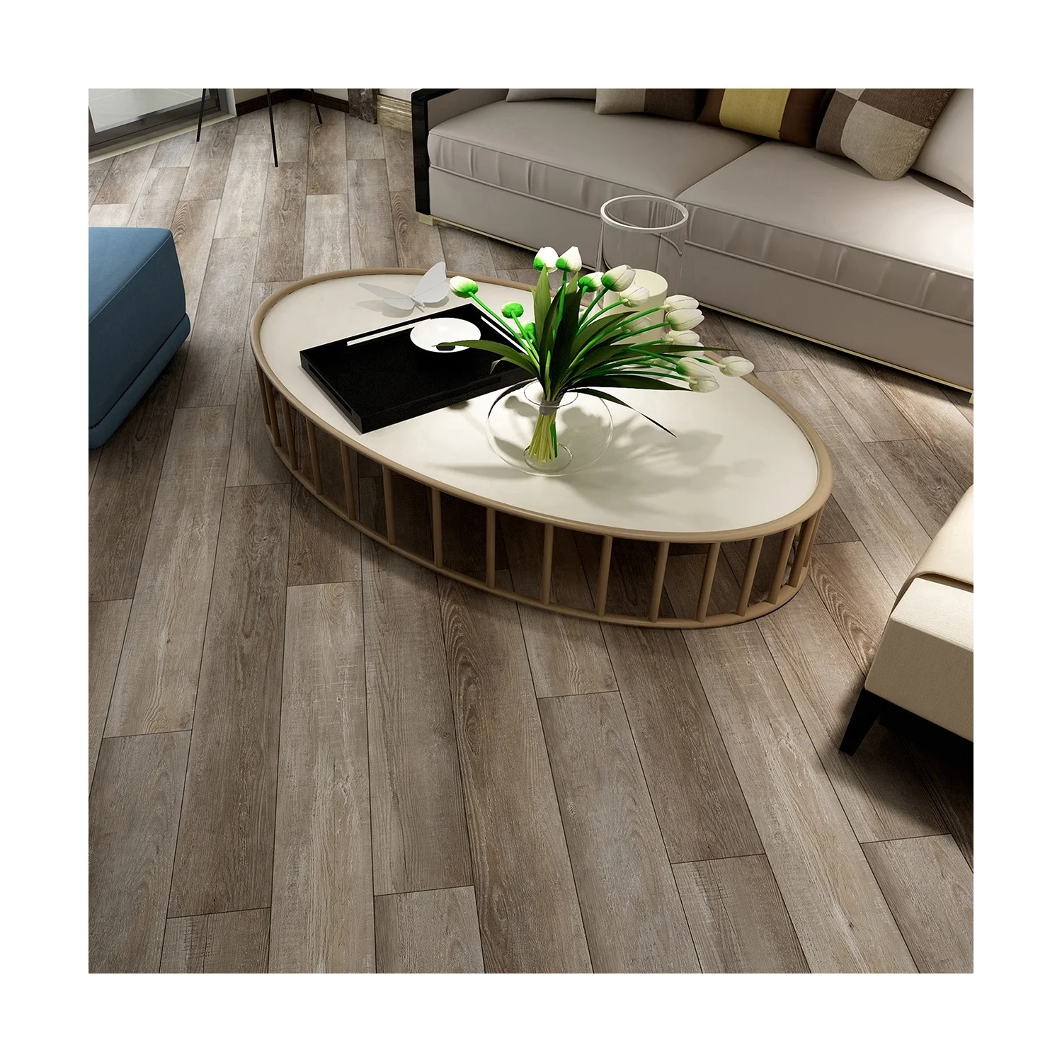 High Quality Anti-slippery No Glue Water Proof Loose Lay Vinyl Luxury Plastic Flooring