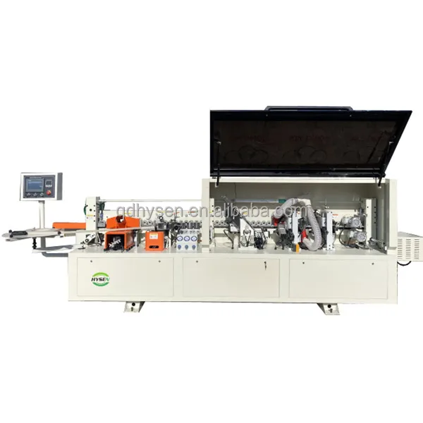 HYSEN HS506 Fully Automatic Edge Banding Machine Woodworking Plywood Furniture  With Pre-milling Function Edgebander