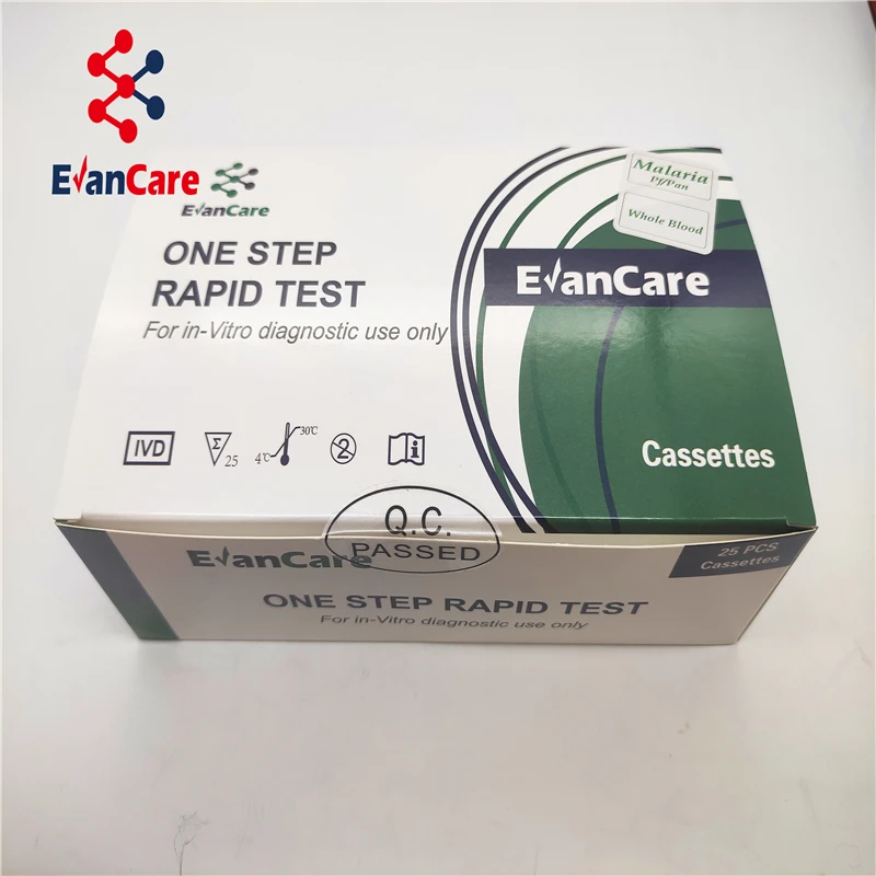EVANCARE medical kit test malaria pv pf pam with high quality with WHO certificates