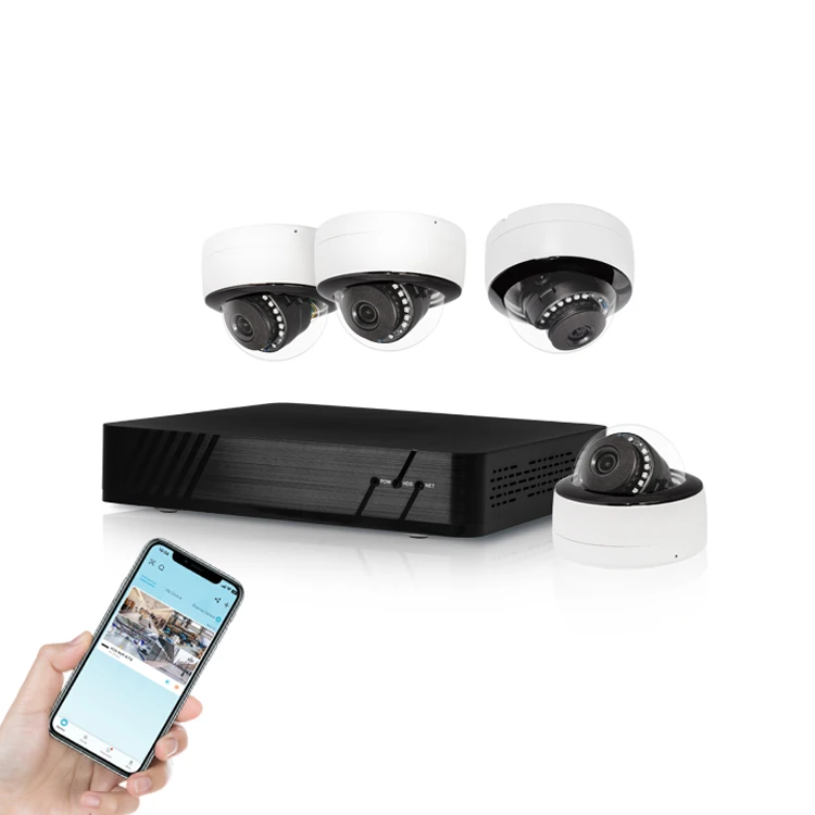 Cheapest Home Surveillance Cameras Hd Infrared  PoE 4 Porttuya 3Mp Nvr Kit Security System For Private Individuals Camera Kit