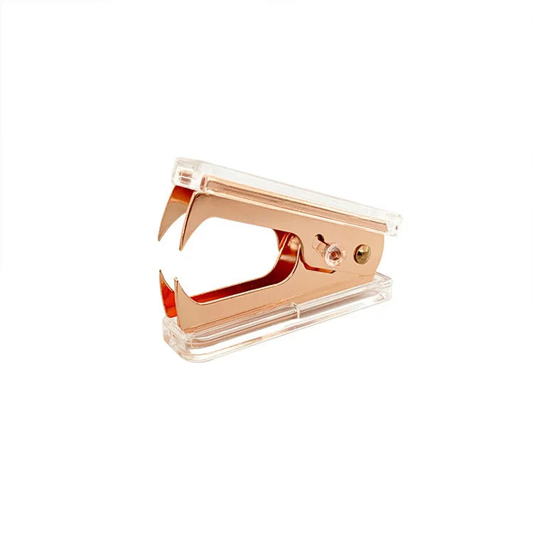 Acrylic Stationery Set Rose Gold Stapler Ball Pen Holder Stationery Gift Set Eco Friendly Stationery Set