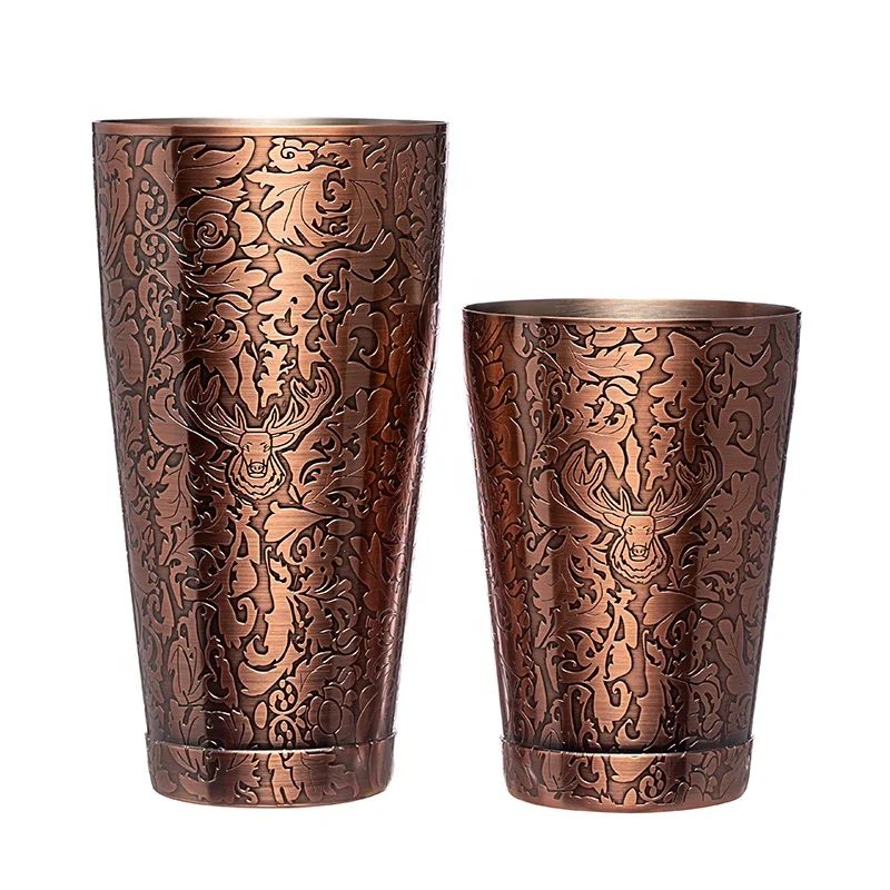 New Design Antique Modern Black Copper Stainless Steel Cocktail Shaker For Bar