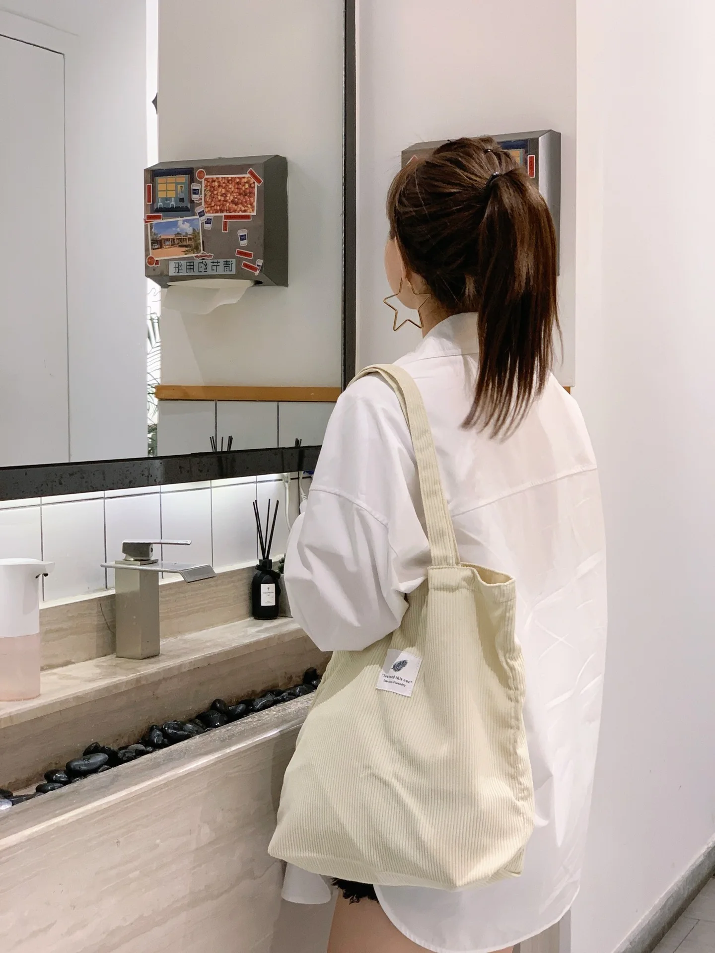 Многоразовые сумки для покупок женщин 2021 Вельветовая сумка через плечо повседневная женская сумка-тоут определенного количества Прямая поставка