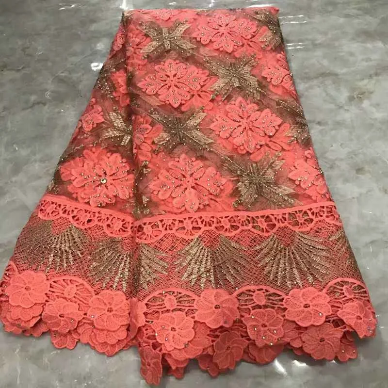 AL2509  nigerian lace fabric 2019 beautiful french lace african lace stones fabric tulle net for women dresses