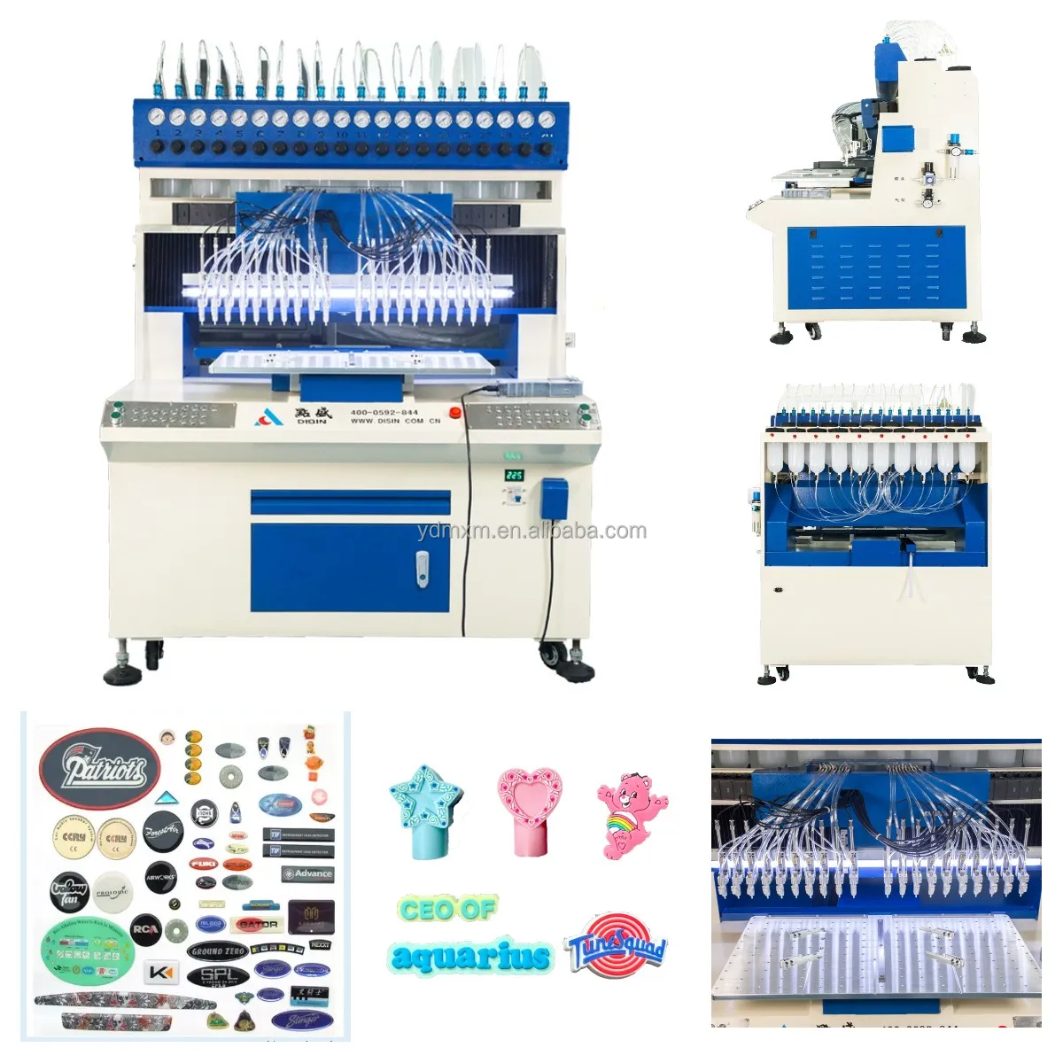 PVC Zipper Puller Making Machine  Rubber Label dripping machine Silicone Patch Making Machine