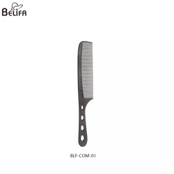 Salon hair styling tools professional hair cutting comb for barber metal space aluminum hair comb