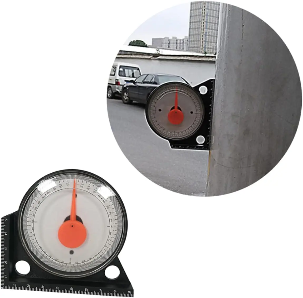 Peaktop  4 Pcs Caliper Tool Inclinometer Flooring Tools Mulitool Angle Measuring Tool